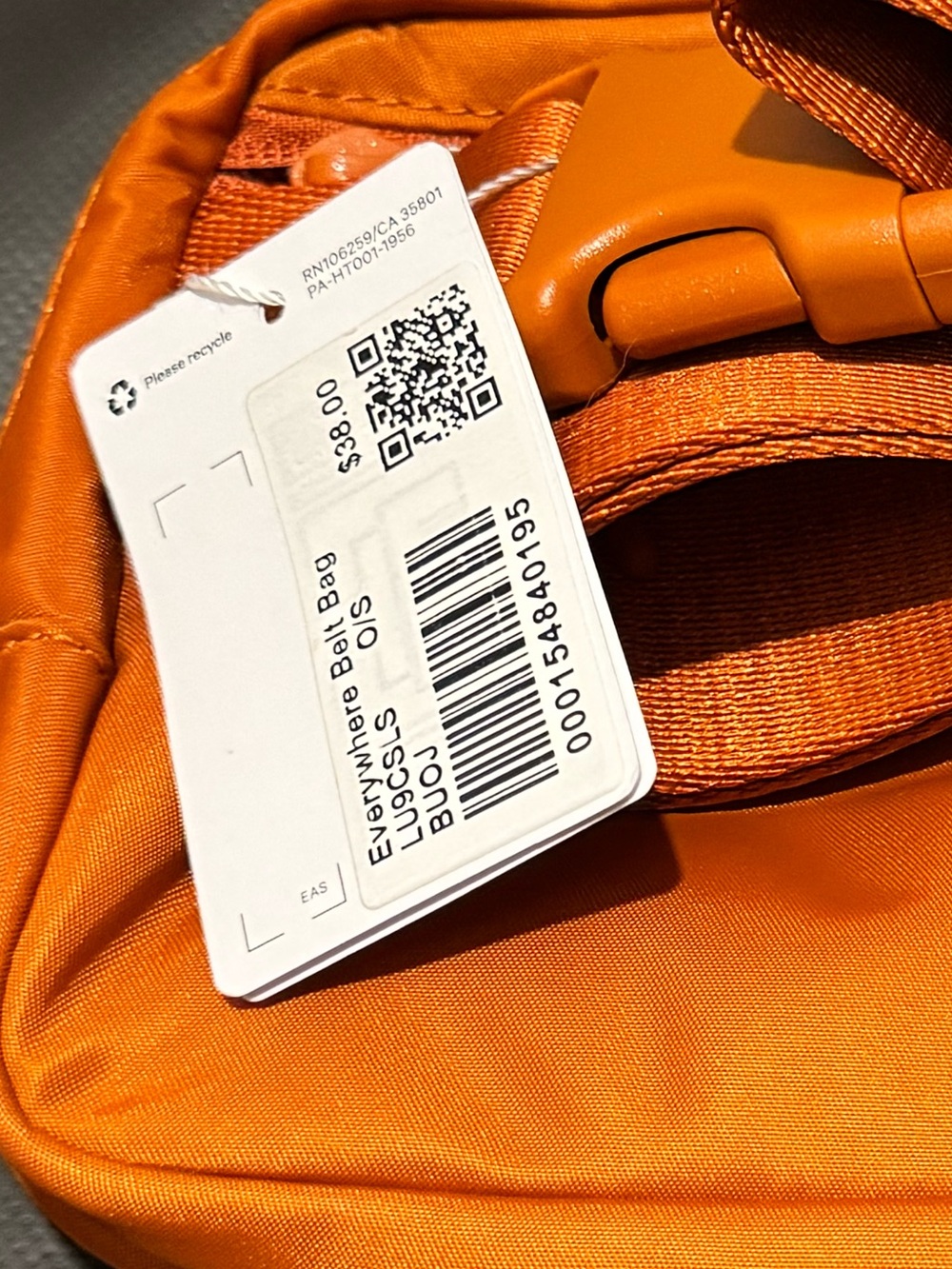 🧡 Lululemon Everywhere Belt Bag 1L – Burnt Orange | NEW WITH TAGS 🧡 - Picture 3 of 3